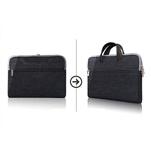 Bestdeal® Tragbar Ultra Dünne Tragetasche Hülle Tasche für 14.1″ Laptop, Notebook (Lila) - 6