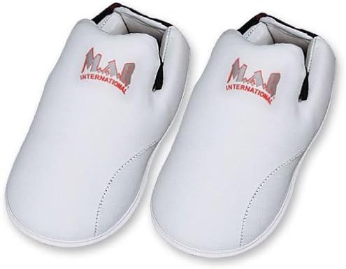 MAR | Martial Arts Foot Protector for Karate, Karate Kick Boots, Karate Foot Protectors for Karate Competition, Moulded Foam Padding, Elasticated Heel Straps & Toe Loops (4 Colours Available)