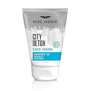 Park Avenue City Detox Perfect 10 Face Wash, Purifies and Nourishes with 10 Power Actives, 100g