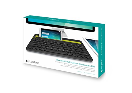 Logitech K480 Tastiera Bluetooth Multi-Dispositivo, Layout Italiano, Nero