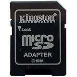 Original Kingston Technology 16GB/32GB/64GB/128GB Mini Genuine Micro SD Memory Card for Tablet, Mobile, Black (Adapter Only)
