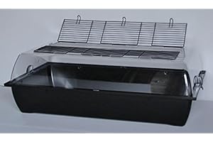 Interzoo Nagerkäfig Alex,Vollplastik,Teddy Lux,Hamster,Maus,Nager,Käfig,Mäusekäfig mit schwarzer Schale++Big++New++Riesig++