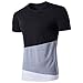 Produktbild Herren T-Shirt!Sannysis Männer Casual Slim Fit Kurzarm C (S, Schwarz)