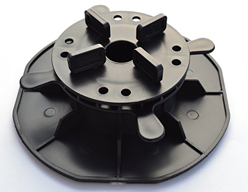 Preisvergleich Produktbild Stelzlager / Plattenlager / Terrassenlager / Verlegehilfe / Abstandhalter für WPC, BPC, Holz, Keramik, Fliesen, Beton, höhenverstellbar 45-70mm (50)