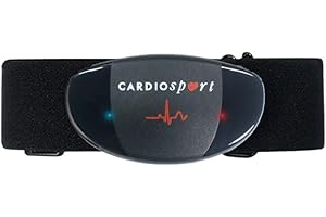 CARDIO SPORT Cardiosport TP5D Heart Rate Monitor Chest Strap for Running, Cycling: Dual Bluetooth & ANT+ Compatible with Zwift, Garmin, Strava, Wahoo, Polar, Rouvy, Peloton App