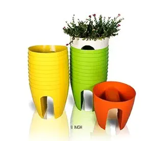 MINERVA NATURALS - Balcony Railing Planter(Set of 4)