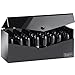 Beautify Acrylic 24 Lipstick Holder Cosmetic Organiser Storage Stand with Lid - Black