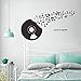 Produktbild Wall Stickers Rekord Cd Musik Wandaufkleber Tanz Klassenzimmer Bar Abnehmbare Wandaufkleber Vinyl Kunst Wand Wohnkultur Selbstklebende Tapete 86 * 120 Cm