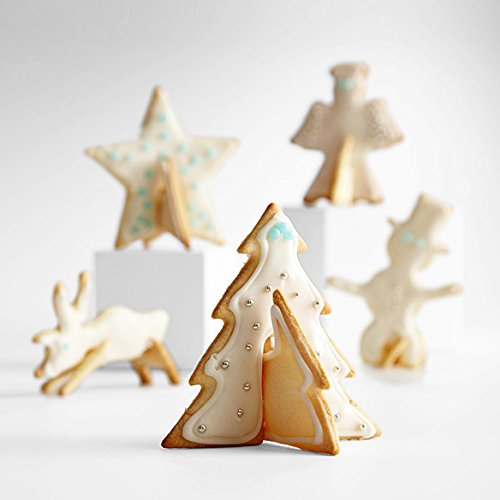 Ausstechformen – 3D-Modellogic Ausstecher auf Karte Weihnachten Starter-Set mit 8 Teile Fondant Auswerfer Stempel Ausstechform aus Edelstahl - 6