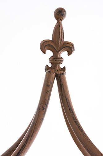 CLP XXL Rankhilfe / Rosensäule TROJA, Maße 44 x 44 cm, Höhe 350 cm antik braun - 5