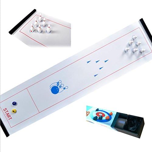 Audbrave Tabletop bowling Game for families,Fun family games for adults and the kids,Indoor or travel sport games,Compact Storage
