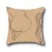 Produktbild Cushion Cases Of Oil Painting Gustav Klimt (Austrian - Two Studies Of A Seated Nude With Long Hair 18 X 18 Inches / 45 By 45 Cm,best Fit For Lounge,teens Girls,bench,study Room,bar,saloon Two Sides