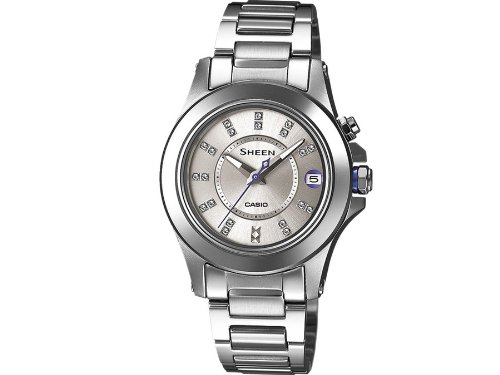 Casio Damen-Armbanduhr XS Analog Quarz Edelstahl SHE-4509D-7AER