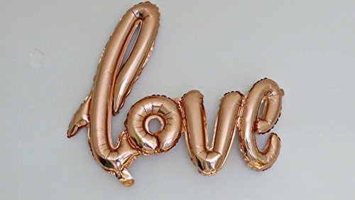 Rose Gold Love Script Balloon