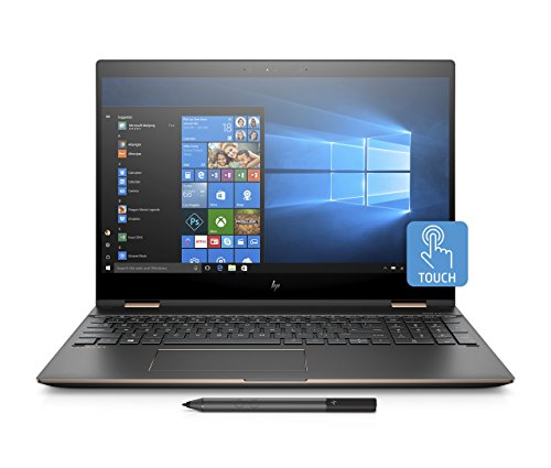 HP Spectre 15-ch005na x360 15 6 Inch 4K Ultra HD Convertible Laptop  Dark Ash Silver  -  Intel i7-8705G  8 GB RAM  512 GB SSD  Radeon RX Vega M Graphi