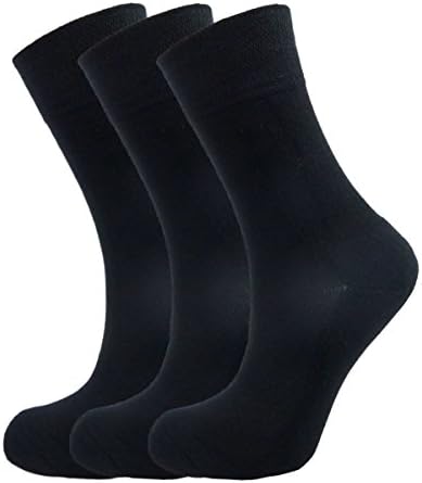Green Bear Bamboo Fibre Socks - Black, Soft, Breathable, Antibacterial, and Odour Resistant, Ideal for Sports and Everyday Wear, Extra Sole Support, UV Protective, Moisture-Wicking, Unisex - 3 Pairs