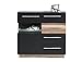 Produktbild Kommode "Tinlot" 06, Schwarz / Walnuss - Abmessungen: 90 x 88 x 40 cm (B x H x T)