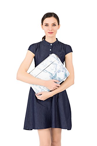MOSISO Canvas Gewebe Laptop Hülle Sleeve Tasche für 13-13.3 Zoll MacBook Pro, MacBook Air, Notebook Computer, Marmor Muster - 6
