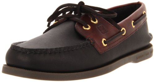 Sperry Top Sider A/O 2-EYE - Náuticos para hombre, color Black, talla 42.5