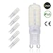 Produktbild gvoree G9 LED Leuchtmittel, 5 W ersetzt 50 W Halogen Glühbirne, AC 220 V, 360 ° Abstrahlwinkel. G9 LED Glühbirne, dimmbar, plastik, cool white 5pcs