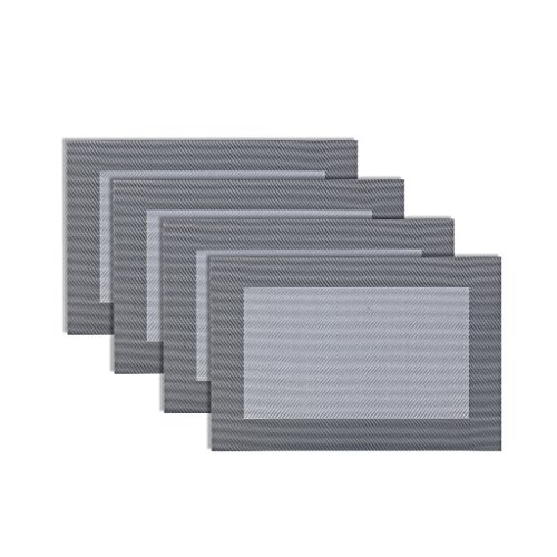 JoHome Tischsets (8er Set) Tabellenplatzmatten Waschbare Vinyl Platzsets 45 * 30cm - 4