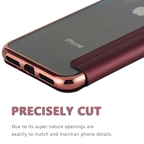 iPhone-X-CaseiPhone-10-Case-Snewill-Slim-PU-Leather-Folio-Flip-Case-with-Card-Slot-Clear-Soft-TPU-Back-Cover-for-Apple-iPhone-X