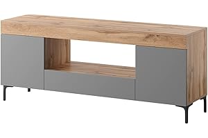 Selsey GUSTO - Mobile TV/Mobile soggiorno - rovere lancaster/grigio opaco - 137 cm