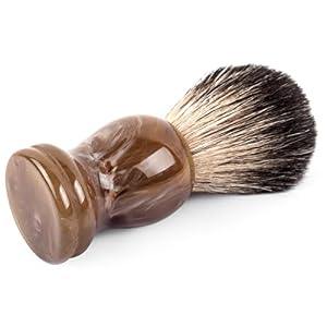 QSHAVE 100% Best Original Pure Badger Hair Shaving Brush. High Quality Resin Handle. Perfect for Wet Shave, Safety Razor… - Image 4