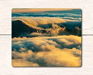 woopme Mountain Sky View Printed Mouse Pad for Office Gaming Professional Laptop/ PC/ Computer Rectangle Rubber Base Mouse pad ( 24 x 20 CMS )