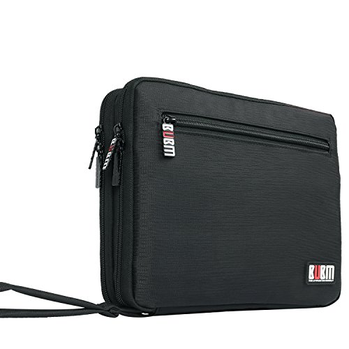 BUBM Packwürfel mit Doppelschicht Verpackungstasche Elektronisch Organiser für Reisezubehör wie IPad (Schwarz) - 3