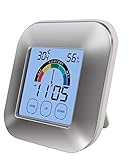HOHE GENAUIGKEIT: E-HOME Thermo-Hygrometer liefert Ihnen genaue Daten über Temperatur und Luftfeuchtigkeit für 24 Stunden mit empfindlichem Sensor. Temperatur-/Feuchte-Erfassungsbereich: -10℃-70℃/10%-98%, und der Fehlerbereich: ±1℃, ±5%RH.
