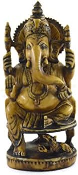 Jaipur handicrafts hub Handmade Antique Resin Idol of lord Ganesha Figurine