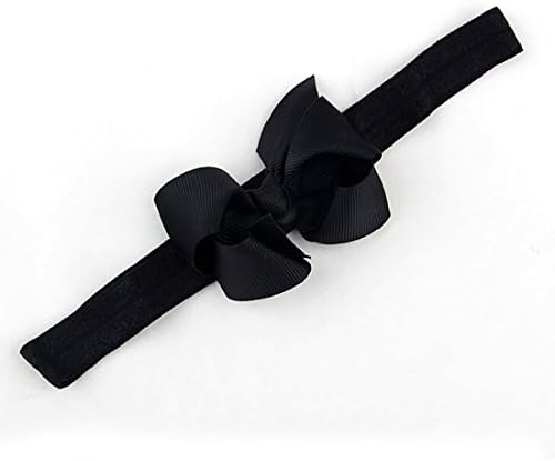 Baby Toddler Infant Bowknot Headbands Elastic Hair Band Simple Soft Pure Color Headwear Fabric