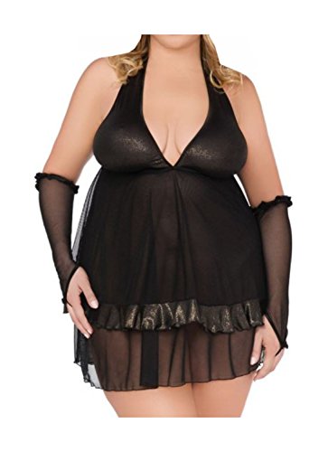 Preisvergleich Produktbild Andalea Damen Chemise und Armstulpen 38 / 40