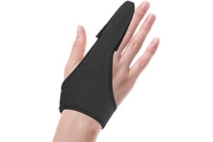 Yosoo Health Gear Protège-Doigt de Pêche Élastique, Protection Anti-dérapante avec Fermeture à Crochet et Boucle, Accessoire de Pêche en Plein Air, 1 Pièce