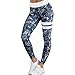 Produktbild Damen Hose Internet Fitness Elastische Leggings Yoga Workout Hohe Taille Hosen (Grün, S)