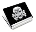 Produktbild Luxburg® Design Aufkleber Schutzfolie Skin Sticker für Notebook Laptop 10 / 12 / 13 / 14 / 15 Zoll, Motiv: Totenkopf