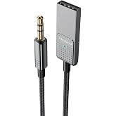 Mcdodo Ca-8700 Bluetooth Usb-A To Dc 3.5Mm D&ouml;n&uuml;şt&uuml;r&uuml;c&uuml;, Koyu Gri