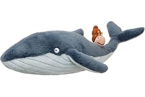 Aurora Snail and The Whale Soft Toy, 61238, 7in, Grey, for Fans of The Book by Julia Donaldson and Axel Scheffler, Blue , 20 x 33 x 9 centimeters