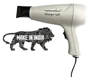 KUNJ & KEYUR Made in India Unbreakable 1400 Watt Professional Hair Dryer with 2 Speed Setting for Perfect Hair Styling, Portable,Beauty for Home Use,Salon,Parlor (Multicolor)