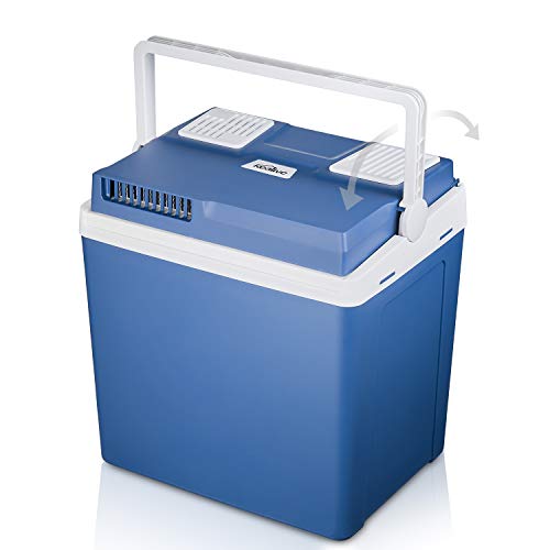 Kealive Elektrische Kühlbox, Thermoelektrische Kühlbox mit Kühl- und Warmhaltefunktion - 25 Liter,12 V für Auto und Lkw - 8
