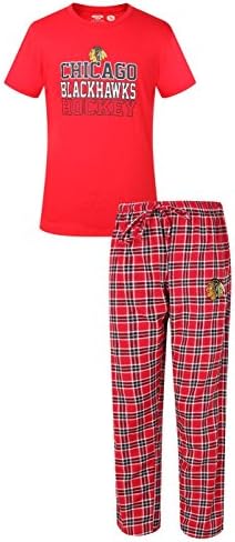 Chicago Blackhawks NHL "Medalist" Men's T-shirt & Flannel Pajama Pants Sleep Set