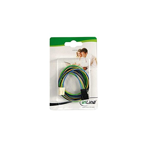 InLine Lüfterkabel Verlängerung PWM, 4pol Molex Stecker / Buchse, 0,7m - 2