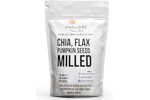 Dhillons Flour Mill Chia seeds, Flaxseeds, Pumpkin Seeds Milled Mix, 250g | Milled seeds offer better absorption of nutrients by the body compared to whole seeds |
