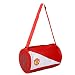 Kuber Industries™ Soft Leather 12 Ltrs Gym Bag (White & Red)-KI19404 RS.599.00