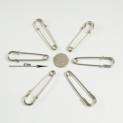 Eshop 12pcs Safely Pins Baby Child Infant Kids Stainless & Rustproof Diaper Pins+ Eshop Cable Tie