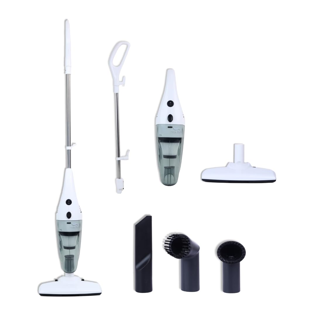 Pure Bot Lstick Neo Plus 800W 2-in-1 Stick & Handheld Vacuum Cleaner for Home | 16 kPa Suction | Cyclone Style | Lightweight & Durable | Sofa, Bed, Curtain Cleaning | 0.8L Dust Tank (White)