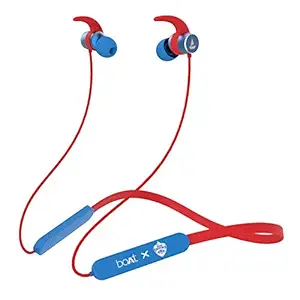 boAt Rockerz 255 Delhi Capitals Edition Wireless Bluetooth in Ear Earphone with Mic (DC Blue)
