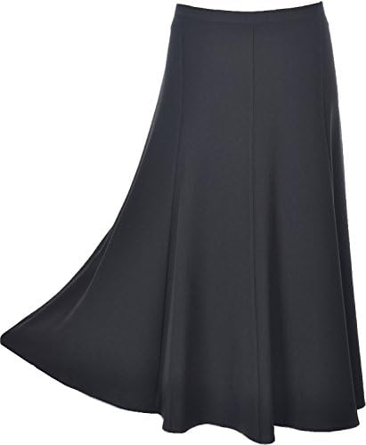 Ladies Long Maxi Skirt Plain Coloured 31 Inch Length Size 10 to 30