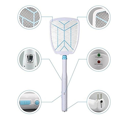 Preisvergleich Produktbild MA&SS Elektrischer Wanzen-Zapper-Haushalts-Wieder Aufladbarer Teleskopischer Faltender Multifunktionselektrischer Moskito-Schuß-Artefakt